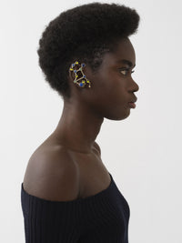 Mono boucle d’oreille zodiac vierge en laiton - Multicolor