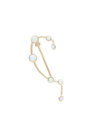 Mono boucle d’oreille zodiac balance en laiton - Multicolor