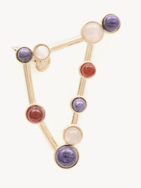 Mono boucle d’oreille zodiac capricorne en laiton - Multicolor