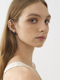Mono boucle d’oreille zodiac capricorne en laiton - Multicolor