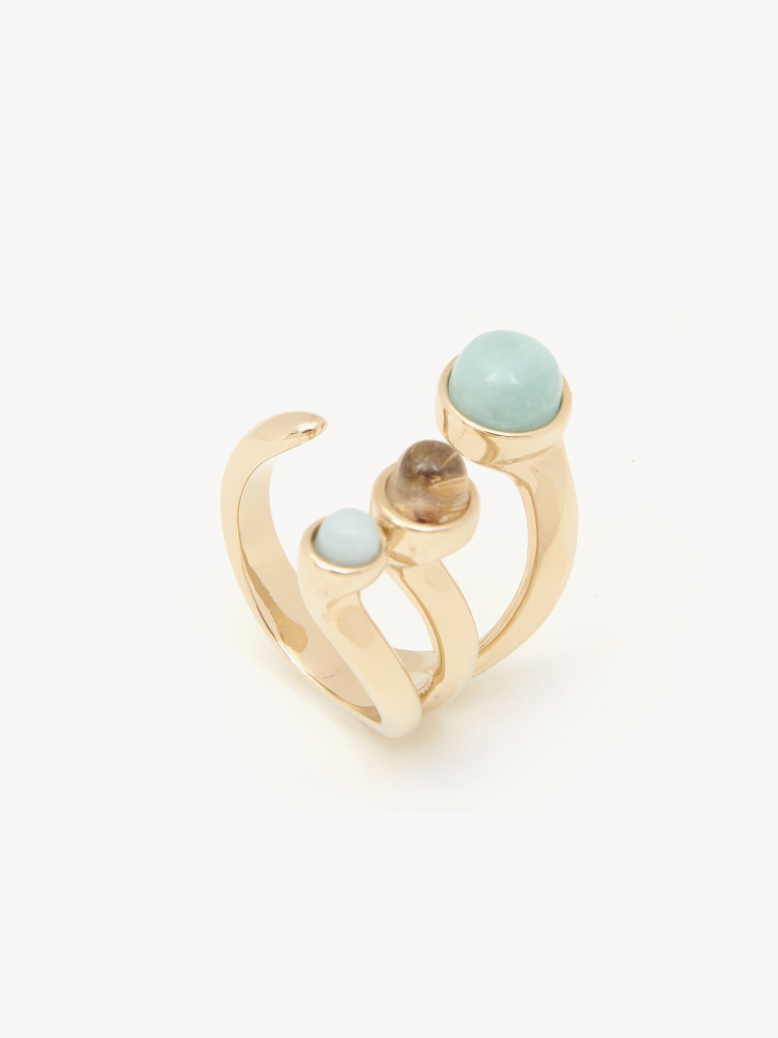 Bague Zodiac bélier en laiton - Multicolor