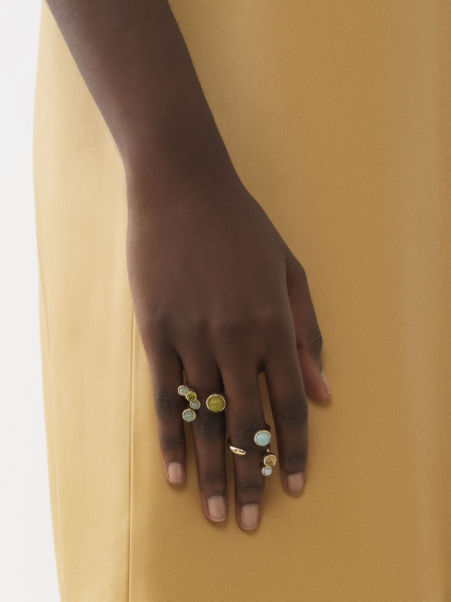 Bague Zodiac bélier en laiton - Multicolor