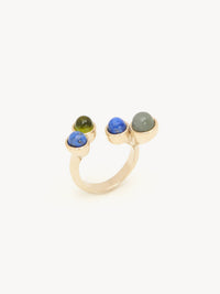Bague Zodiac vierge en laiton - Multicolor