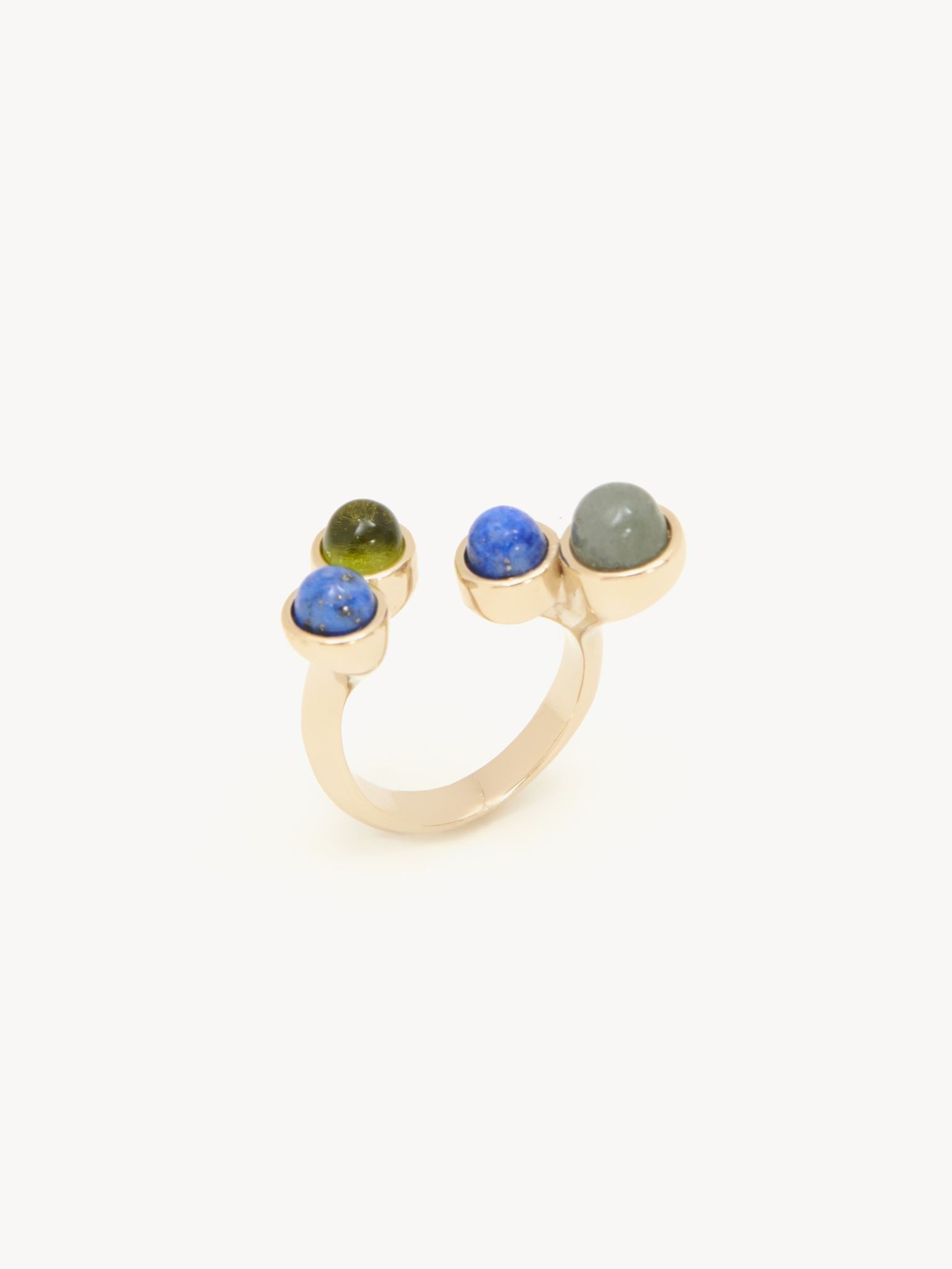 Bague Zodiac vierge en laiton - Multicolor