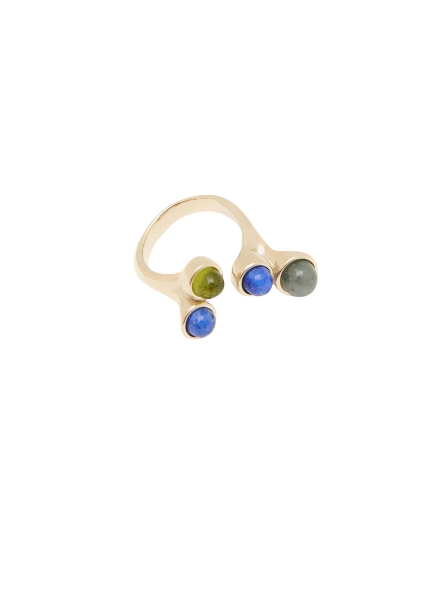 Bague Zodiac vierge en laiton - Multicolor