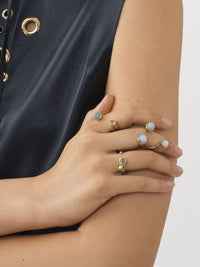Bague Zodiac balance en laiton - Multicolor