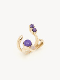 Bague Zodiac capricorne en laiton - Multicolor
