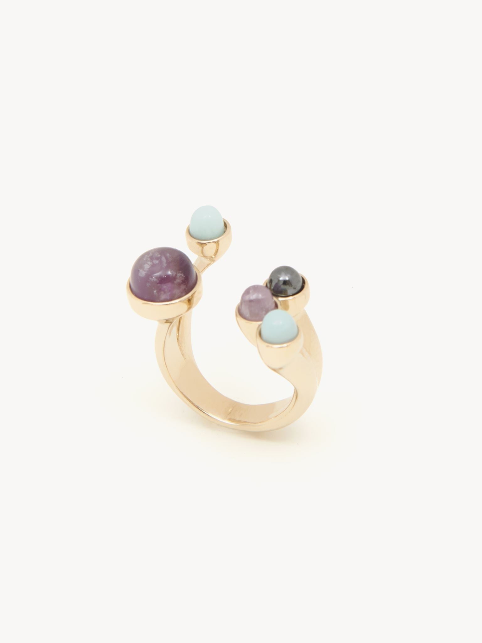 Bague Chloé Zodiac en laiton - Multicolor Verseau