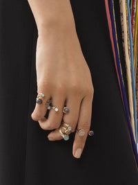 Bague Chloé Zodiac en laiton - Multicolor Verseau