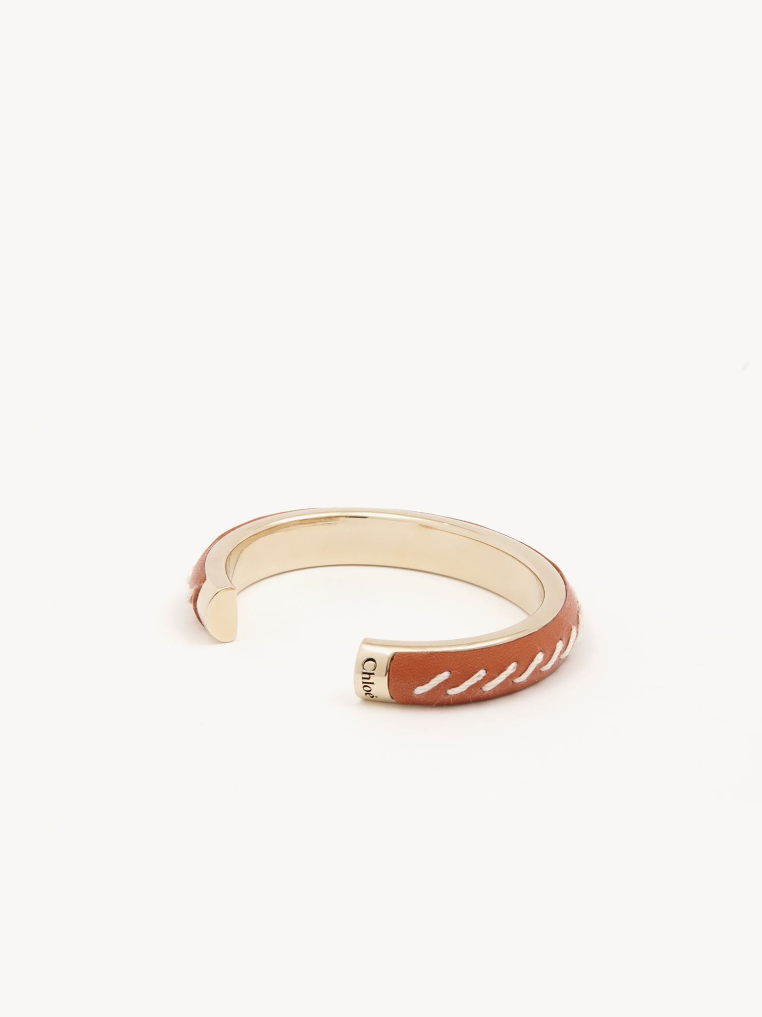 Braçelet jonc Kattie en laiton - Henna Orange