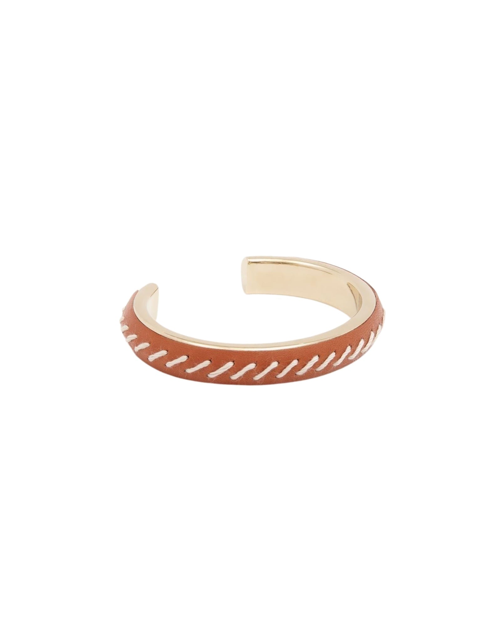 Braçelet jonc Kattie en laiton - Henna Orange
