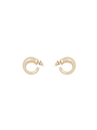 Boucles d'oreilles créoles Maura en laiton - Gold