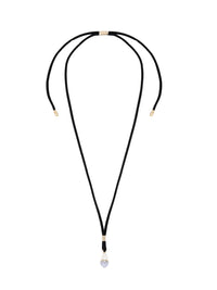 Collier Darcey calcédoine en laiton - Black