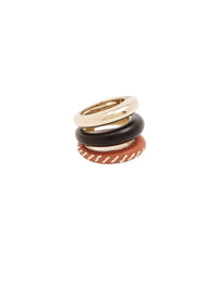 Bague Kattie en laiton - Henné Orange