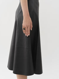 Bague Nancy avec chaîne en laiton - Gold & Black Obsidian