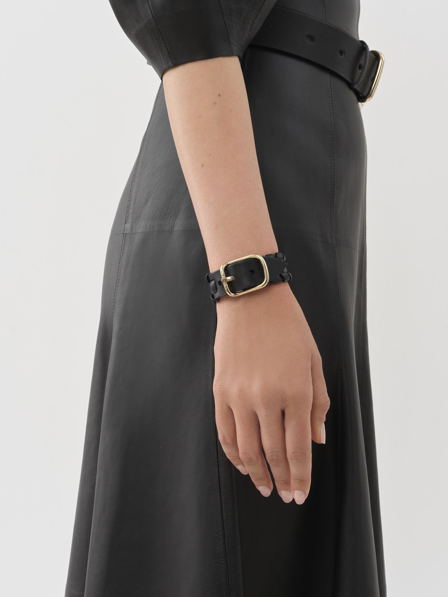 Braçelet Mony en cuir - Black Blue
