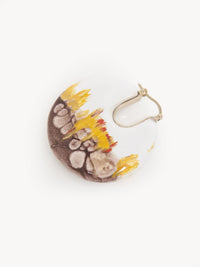 Boucles d’oreilles en laiton - Yellow & White