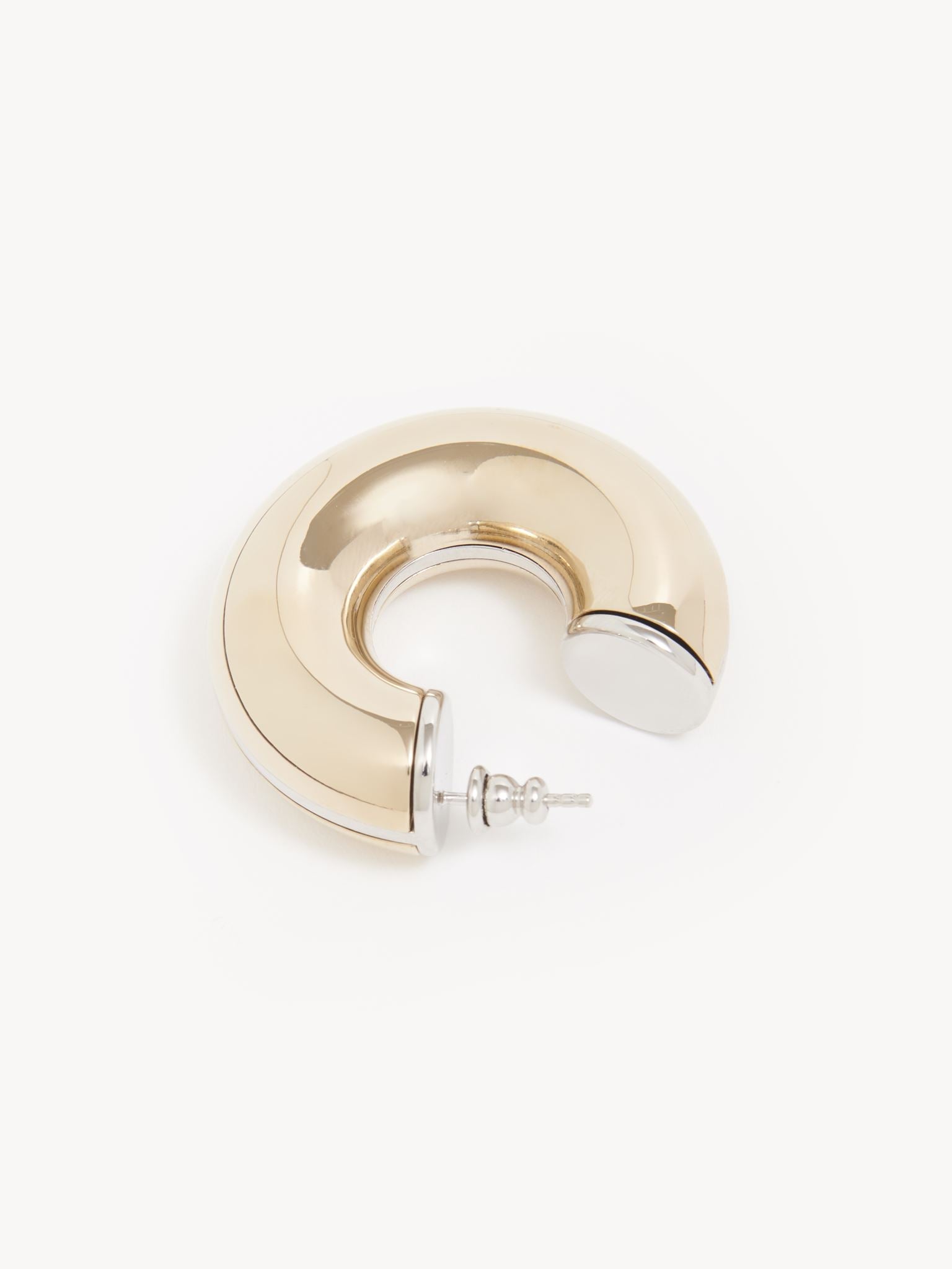 Boucles d’oreilles créoles Nancy en laiton - Gold Color