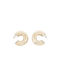 Boucles d’oreilles créoles Nancy en laiton - Gold Color
