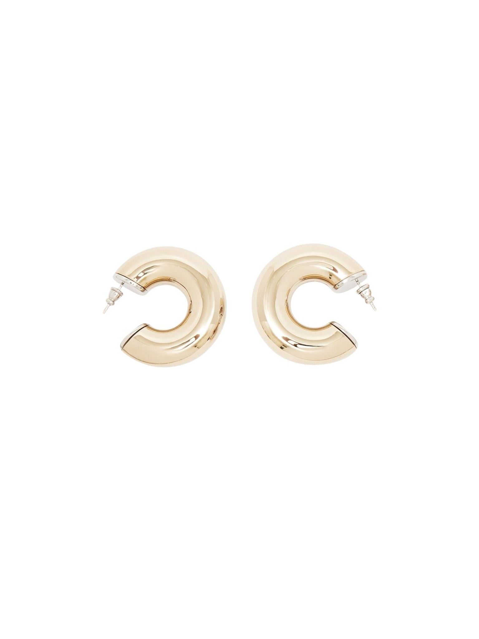 Boucles d’oreilles créoles Nancy en laiton - Gold Color