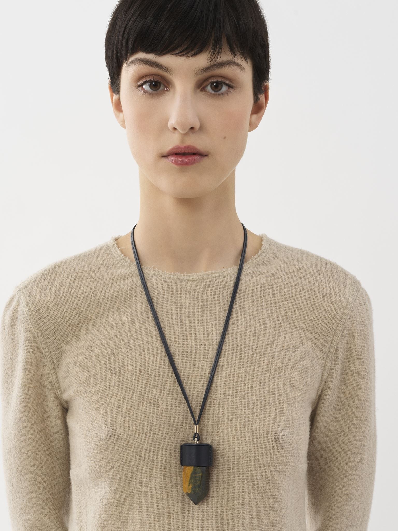 Collier Jemma avec pierre semi-préçieuse - Blue & Brown