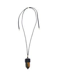 Collier Jemma avec pierre semi-préçieuse - Blue & Brown