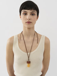 Collier moyen Jemma aragonite - Red & Yellow