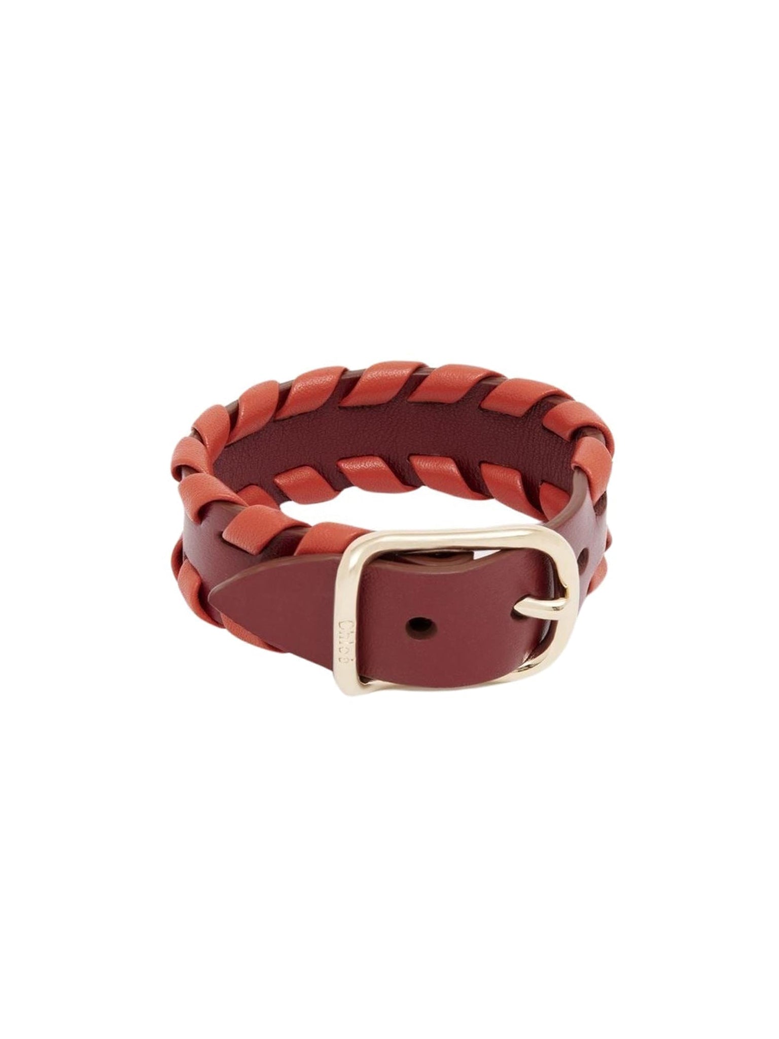Braçelet Mony en cuir - Red & Orange