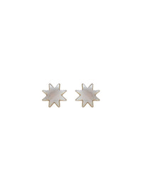 Boucles d'oreilles à clip Oryon en laiton - Misty Grey