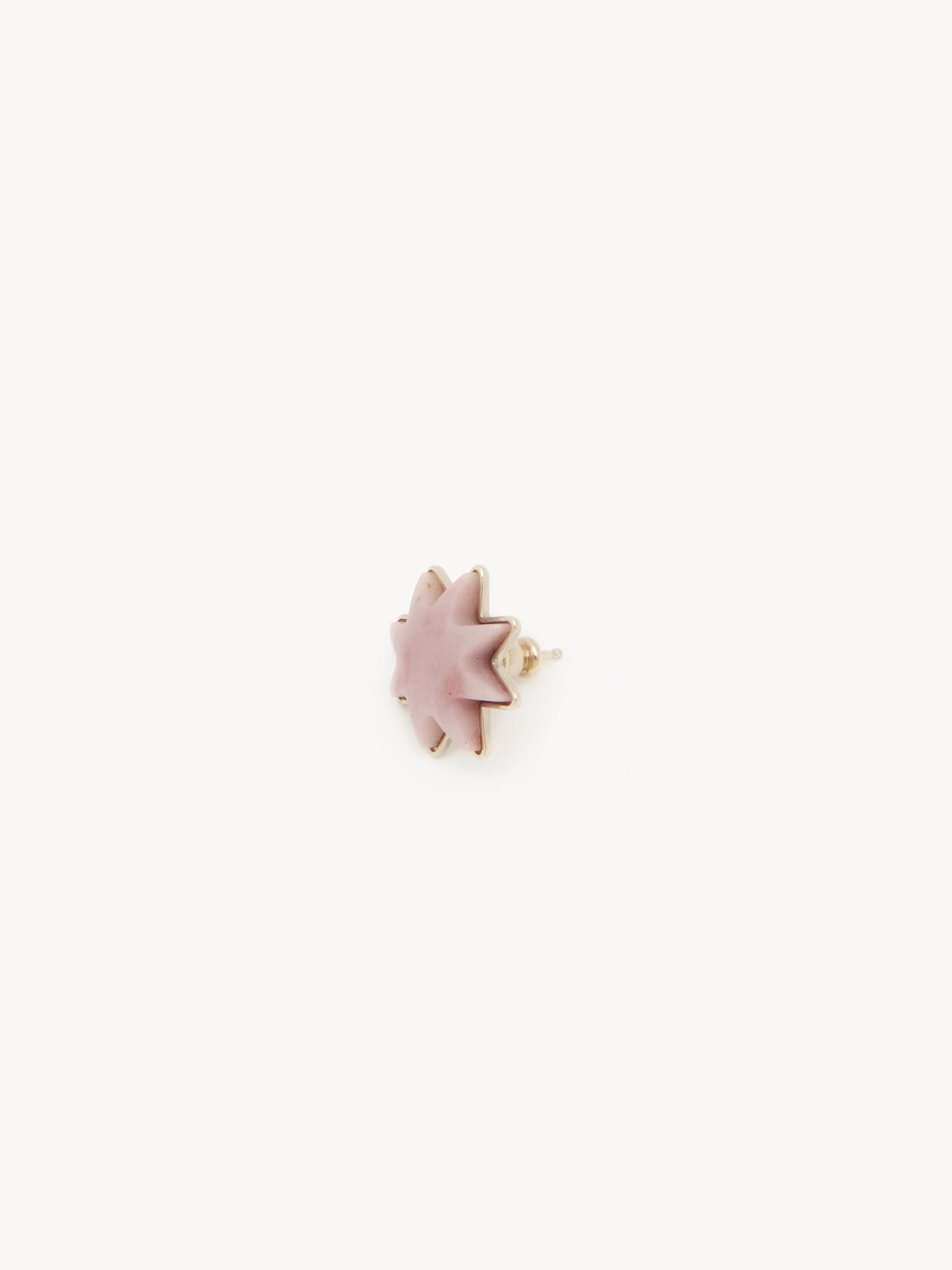 Boucles d'oreilles Oryon en laiton - Creamy Pink