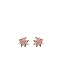 Boucles d'oreilles Oryon en laiton - Creamy Pink