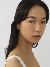 Boucles d'oreilles Oryon en laiton - Creamy Pink