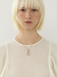 Collier Alphabet en laiton - Gold C
