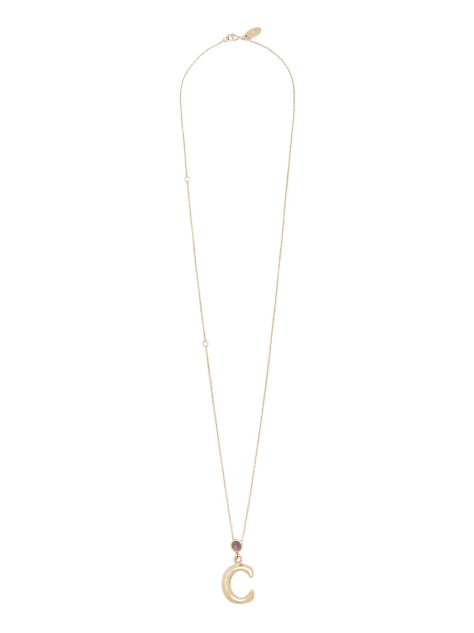Collier Alphabet en laiton - Gold C