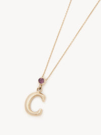 Collier Alphabet en laiton - Gold C