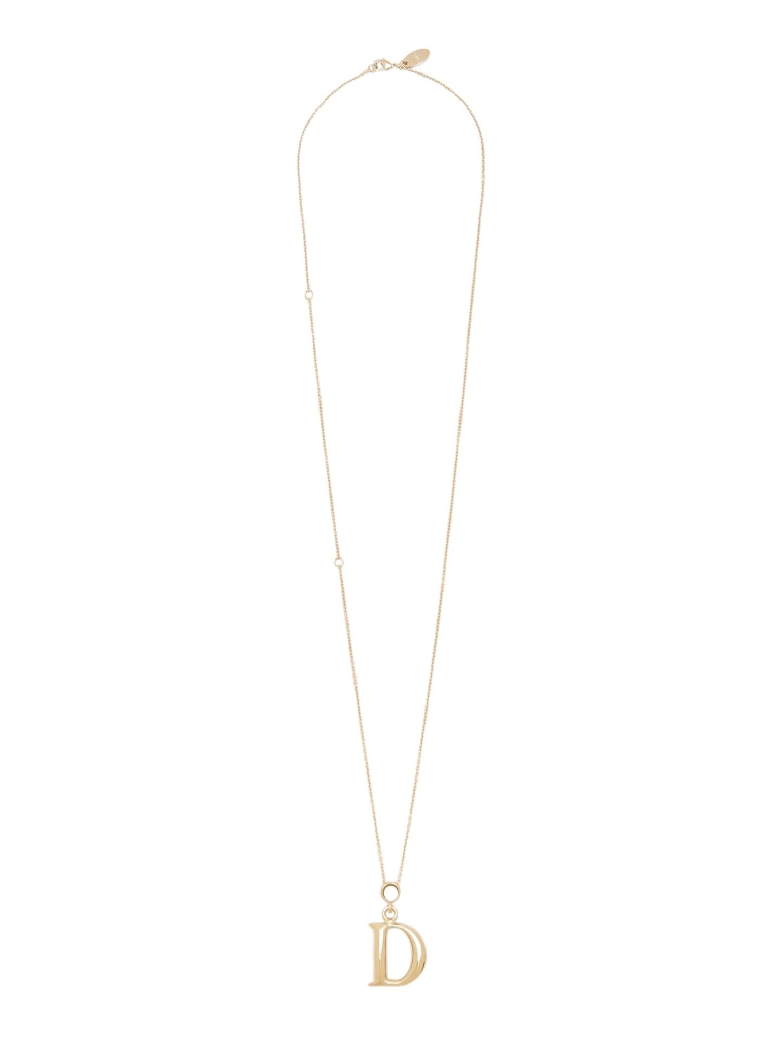 Collier Alphabet en laiton - Gold D