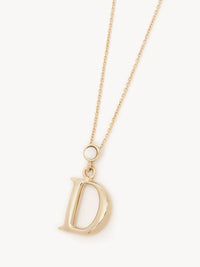 Collier Alphabet en laiton - Gold D