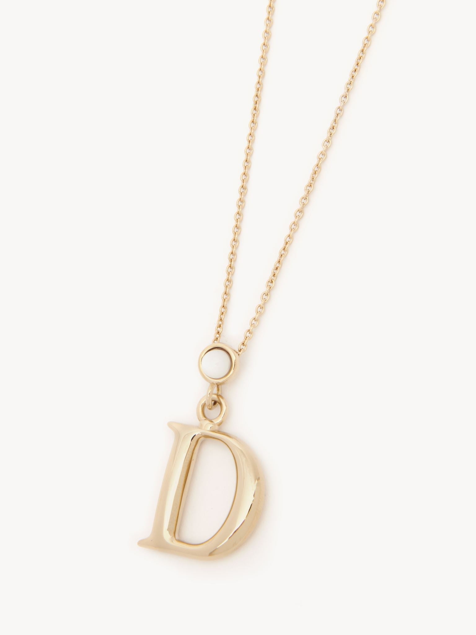 Collier Alphabet en laiton - Gold D