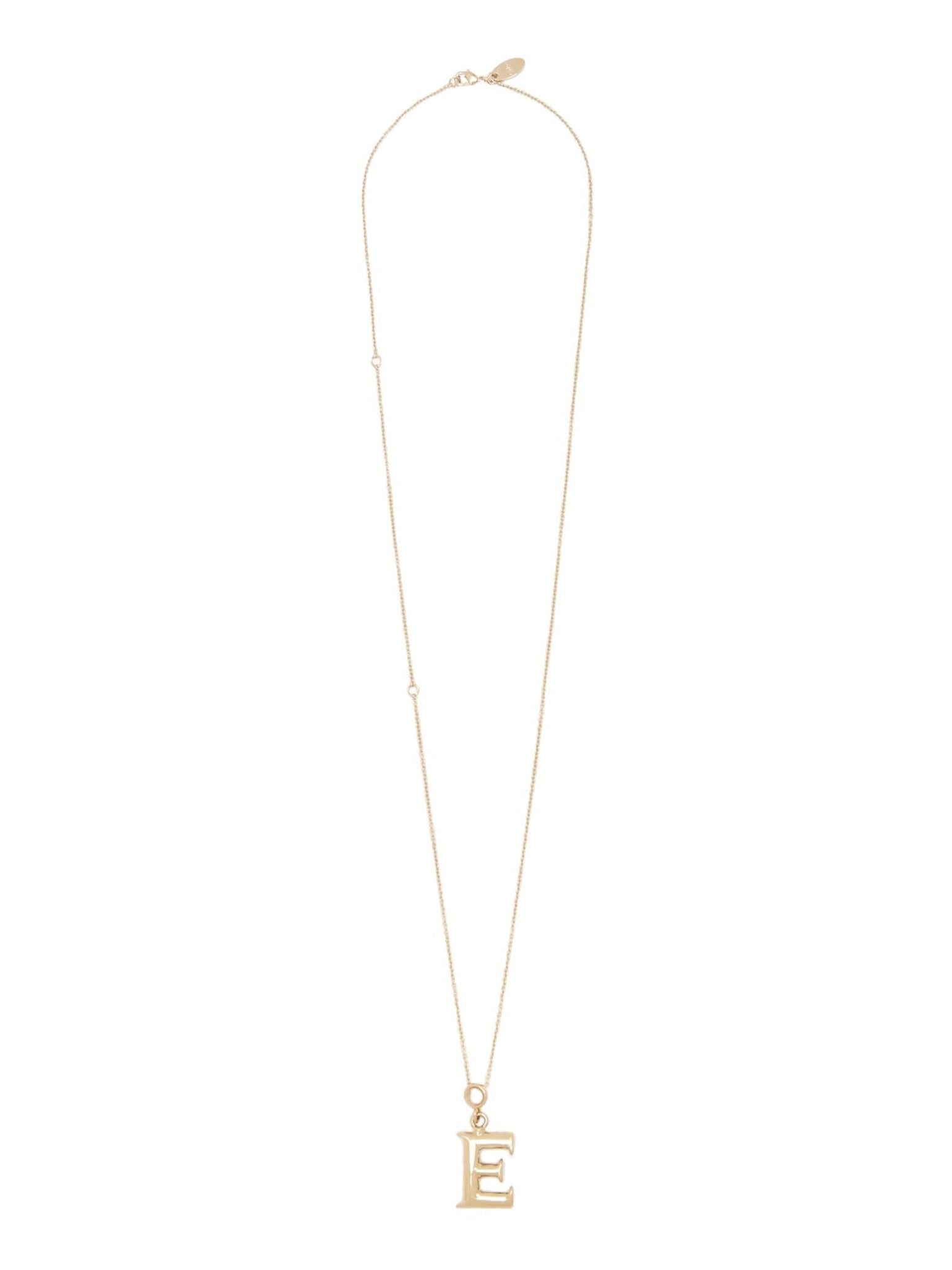 Collier Alphabet en laiton - Gold E