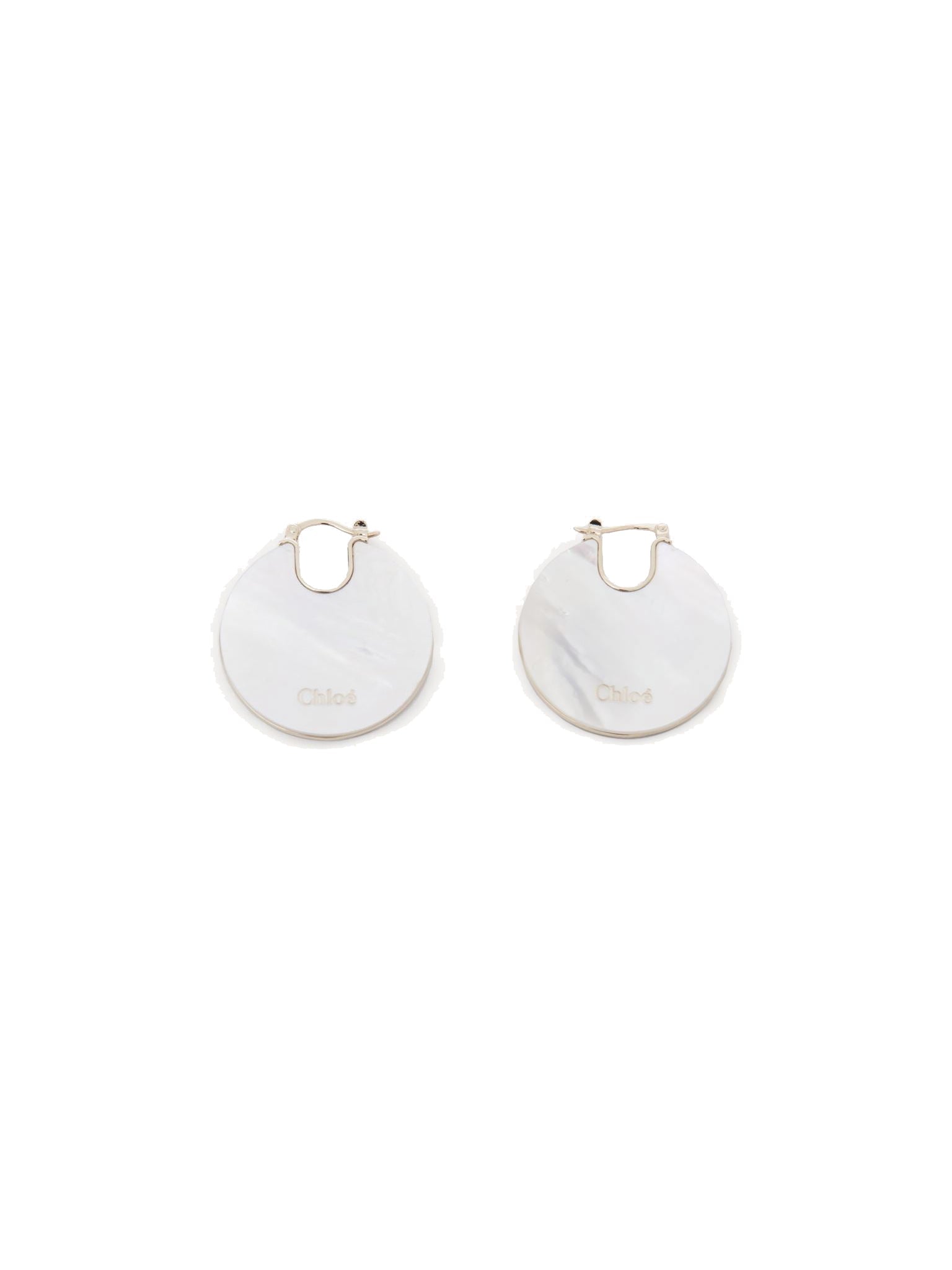Boucles d’oreilles Jemma en laiton et pierre semi préçieuse - Pearl