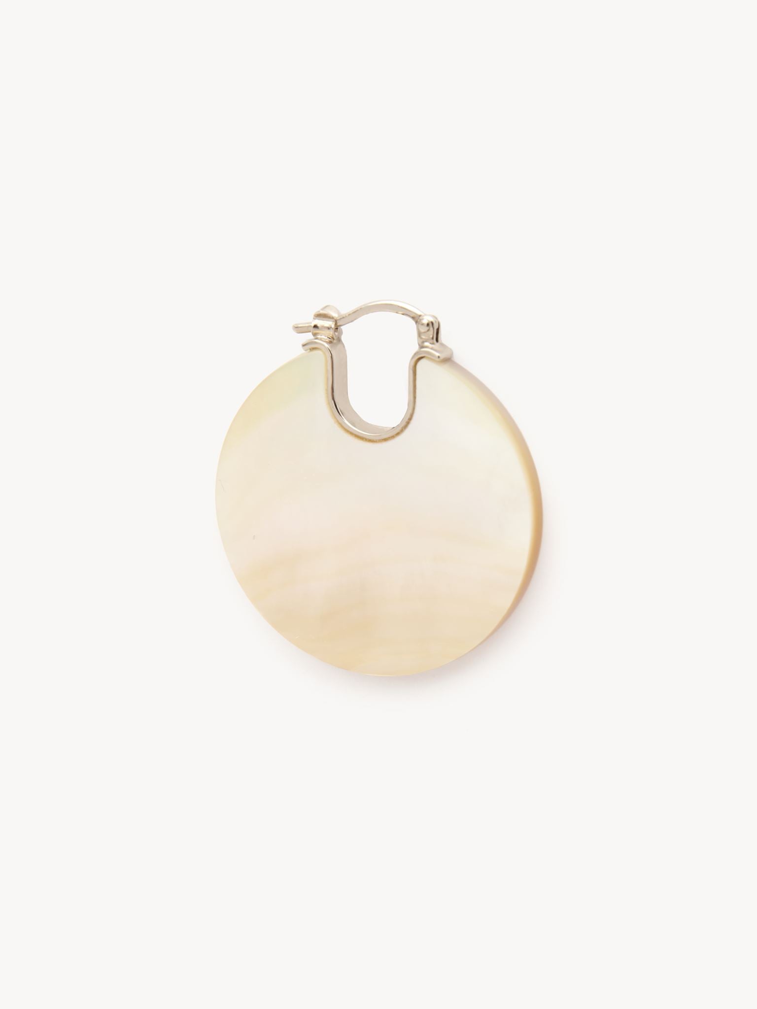 Boucles d’oreilles Jemma en laiton et pierre semi préçieuse - Pearl
