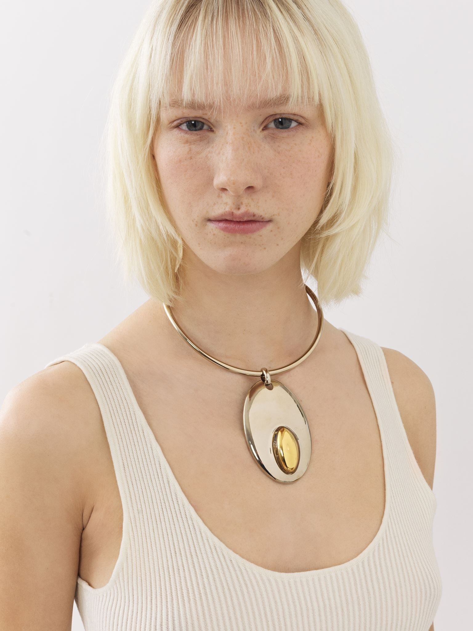Collier Otho en laiton - Couleur Or