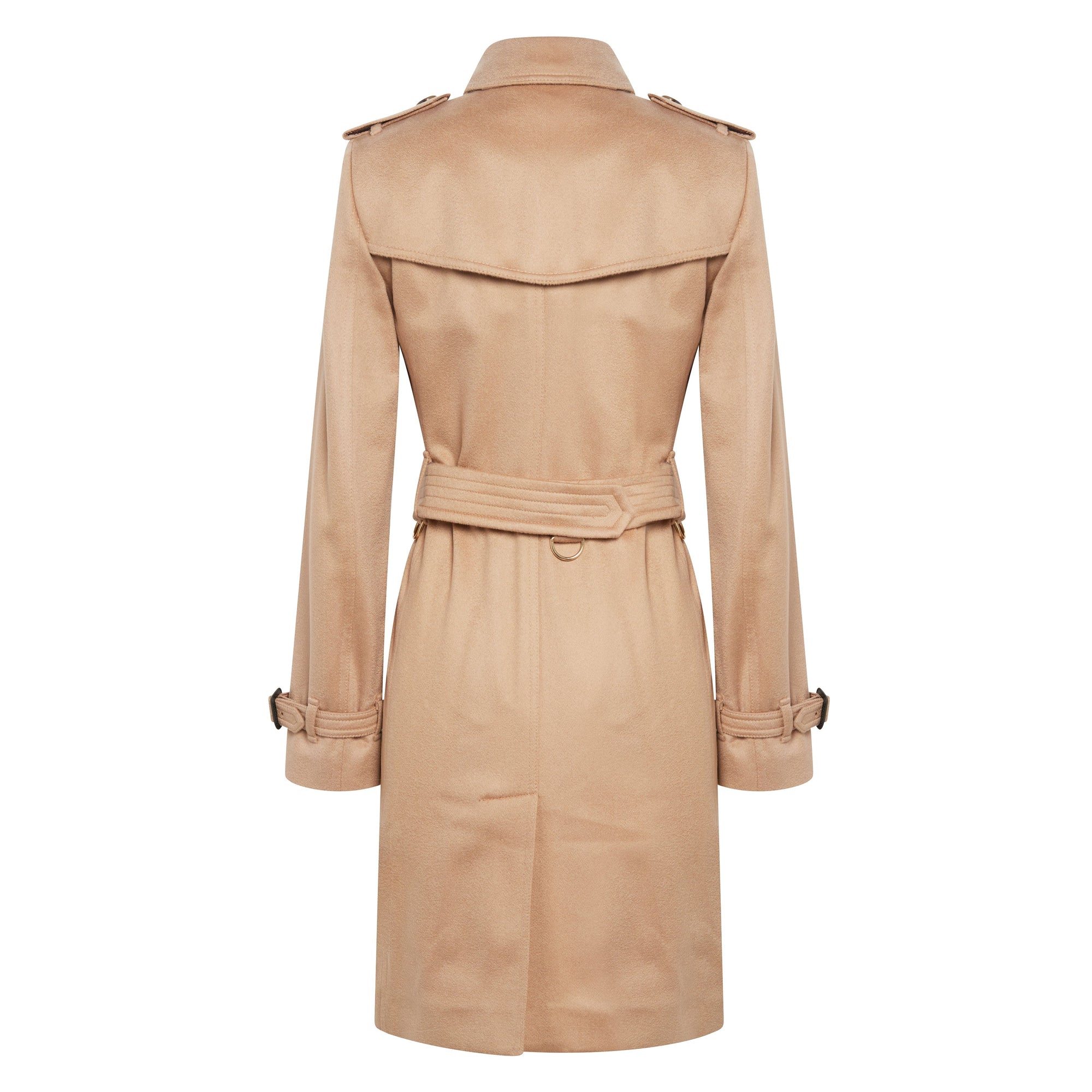 Trench-coat en cachemire à coupe Kensington - Camel