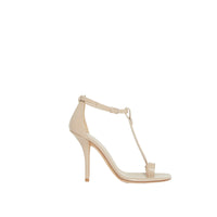 Sandales à talon aiguille en cuir à boucle orteil - Soft Fawn