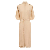 Robe chemise ceinturée - Soft Fawn