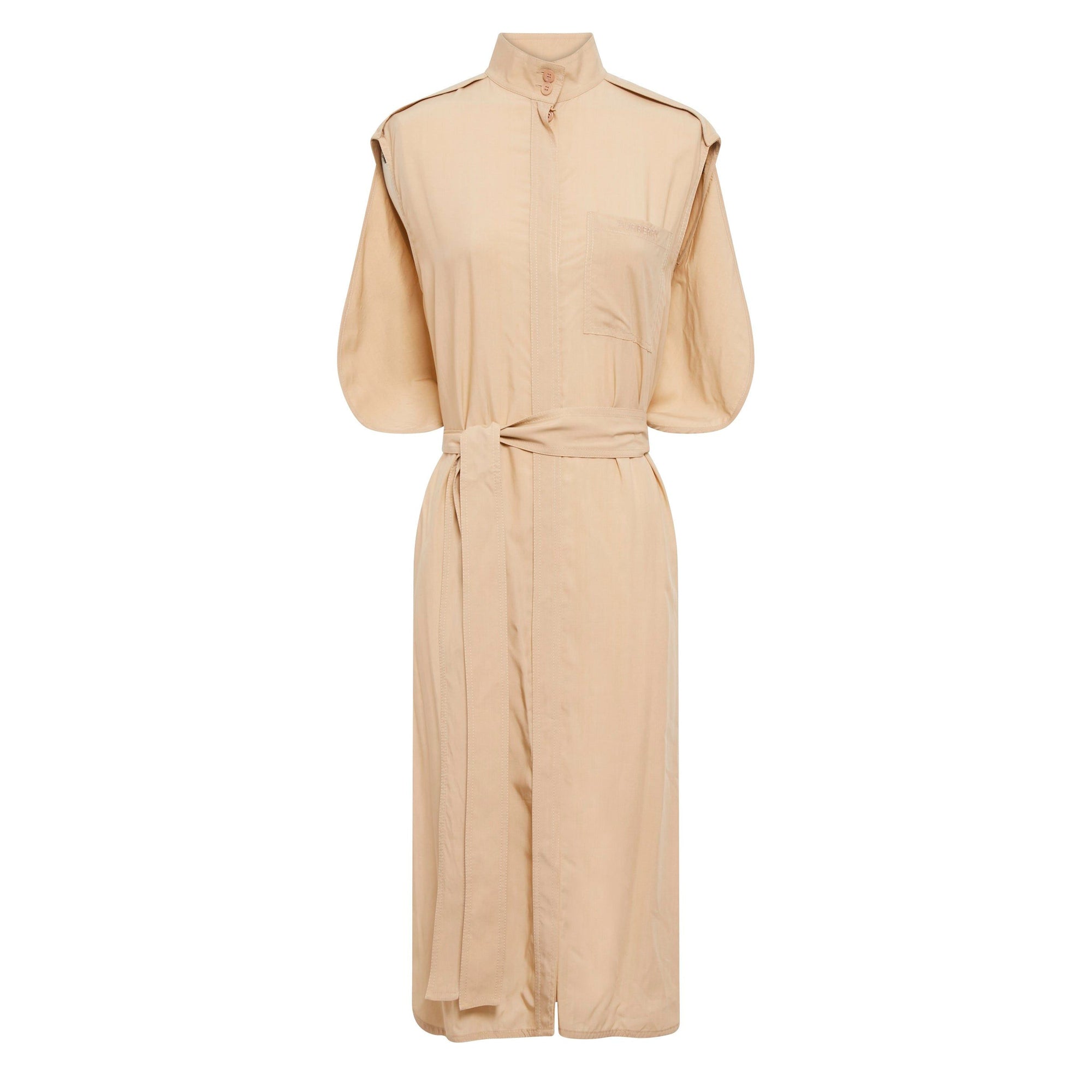 Robe chemise ceinturée - Soft Fawn
