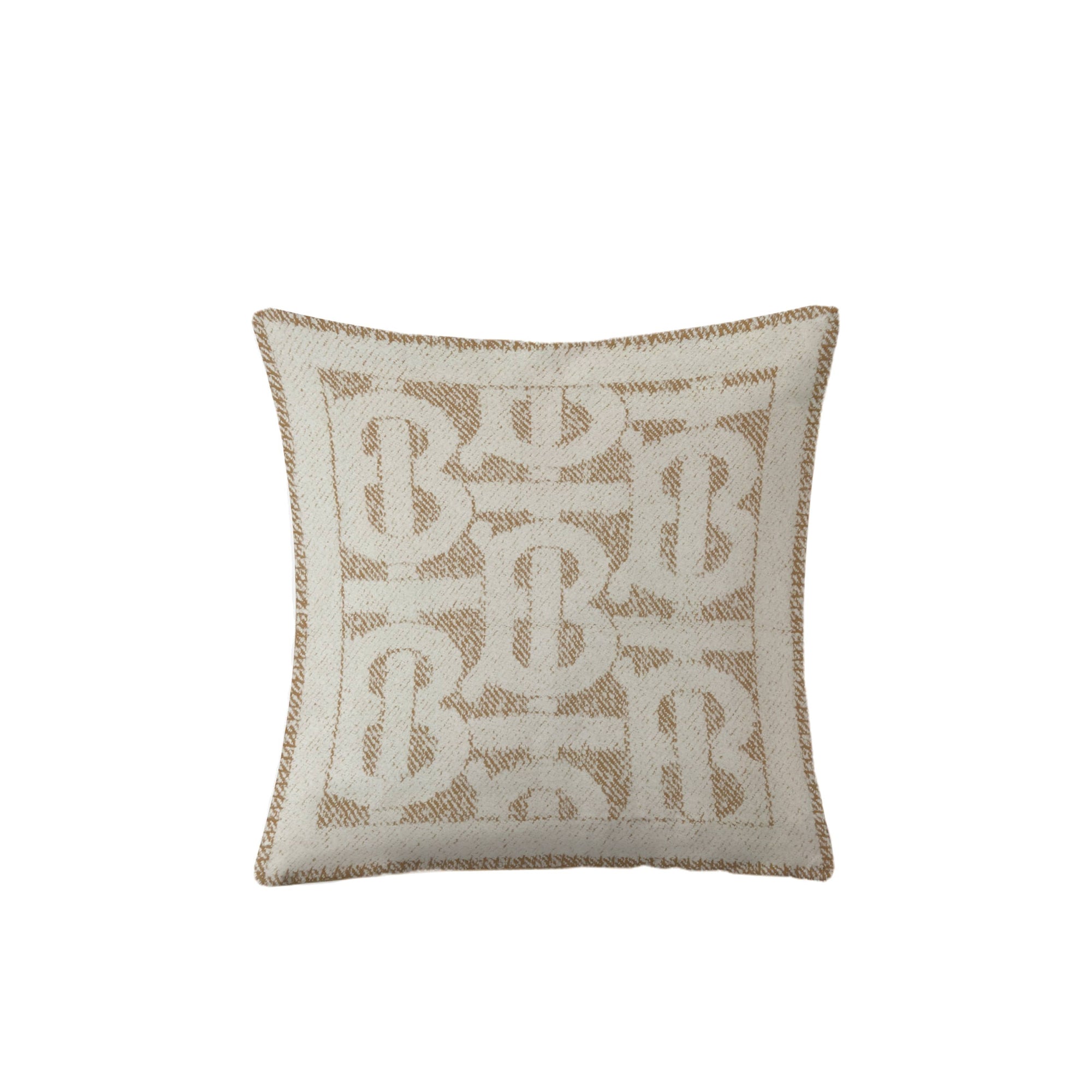 Housse de coussin texturé en cachemire - Archive Beige