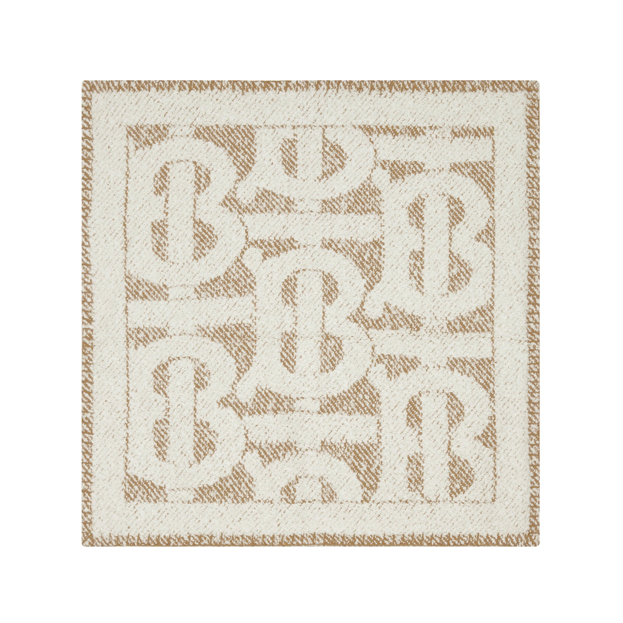 Housse de coussin texturé en cachemire - Archive Beige