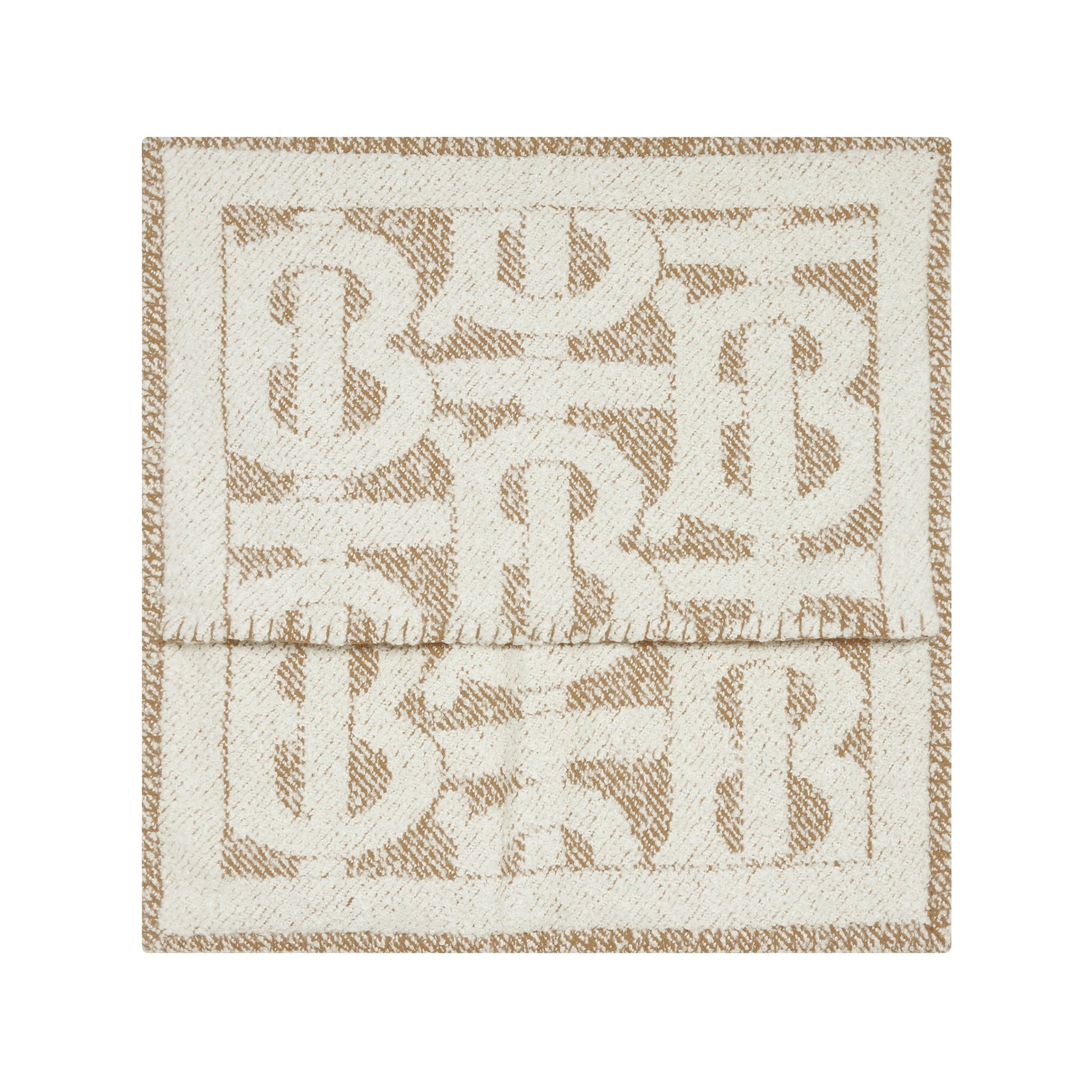 Housse de coussin texturé en cachemire - Archive Beige
