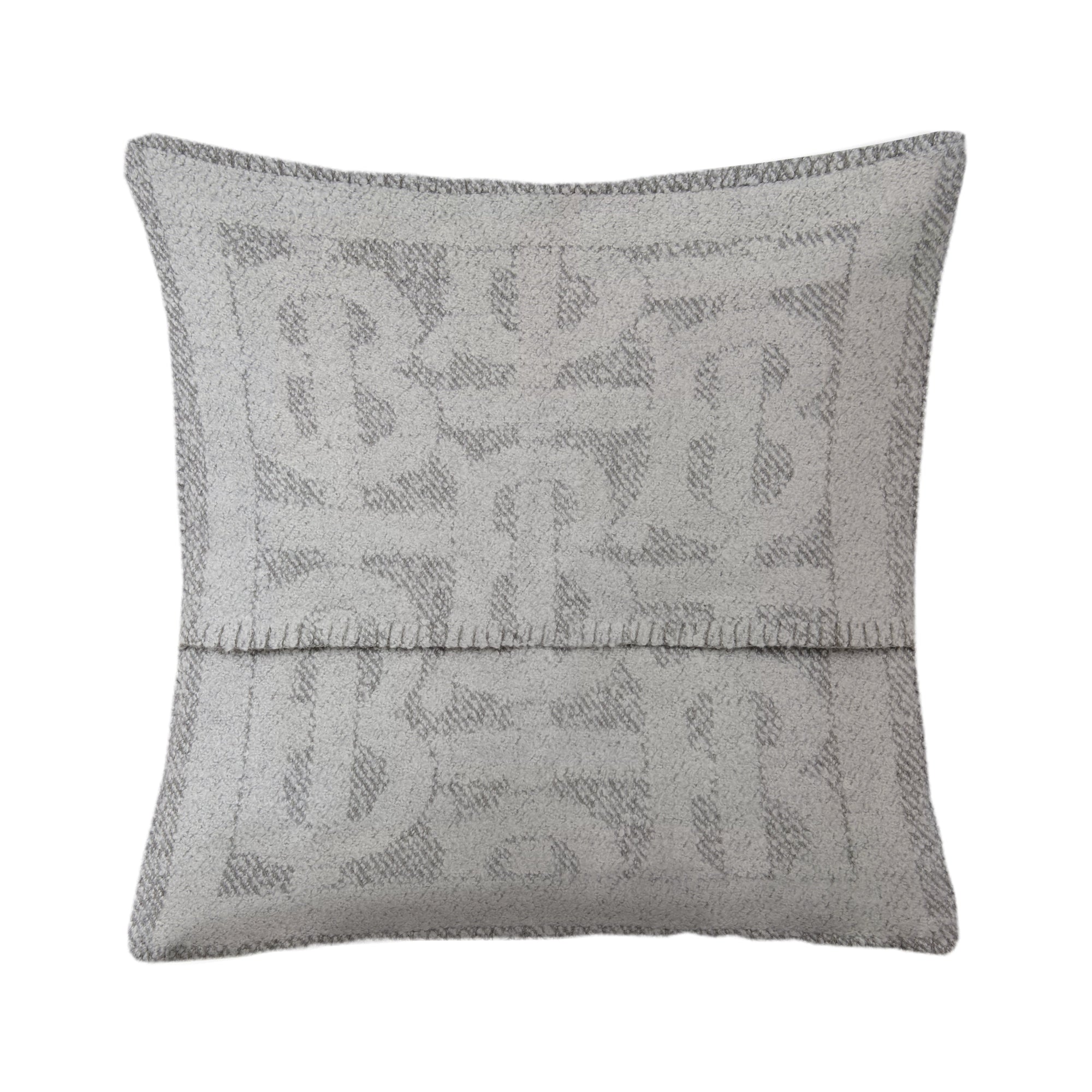 Housse de coussin texturé en cachemire - Grey